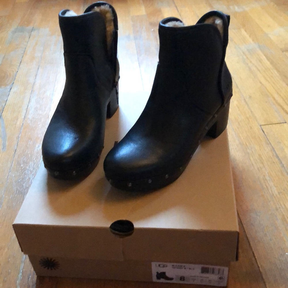 UGG Black Heeled Boots